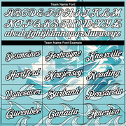 Custom Ice Blue White-Black 3D Pattern Design Sailing Ship Columbus Day Performance T-Shirt