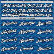 Custom US Navy Blue Royal-Lakes Blue 3D Esports Performance T-Shirt