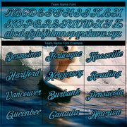 Custom Panther Blue Black 3D Pattern Design Extreme Sport Cartoon Animal Bear Surfing Performance T-Shirt