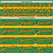 Custom Gold Aurora Green Midnight Green-Navy 3D Esports Performance T-Shirt