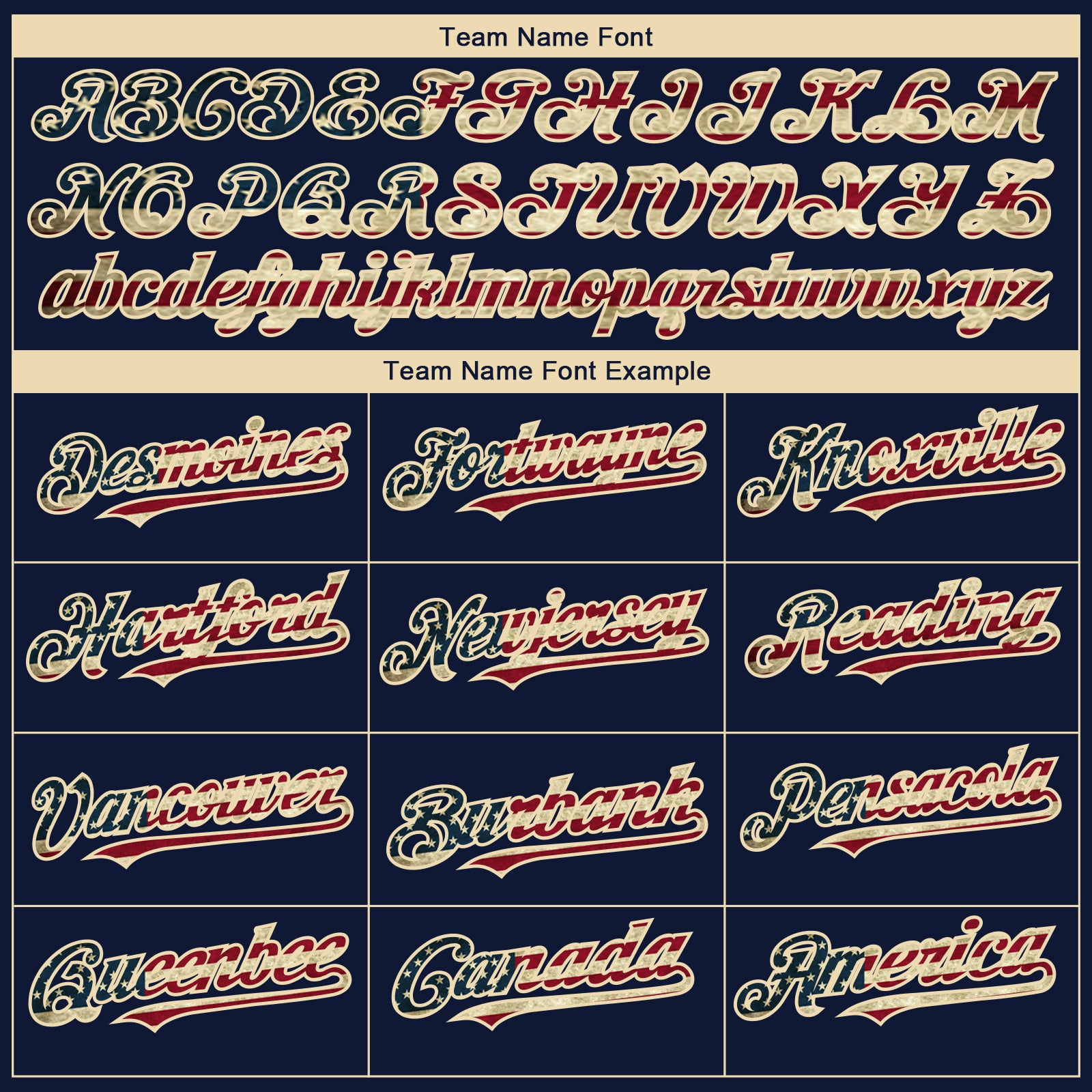 Custom Navy Vintage USA Flag-Cream 3D American Flag Fashion Two-Button Unisex Softball Jersey