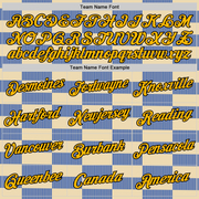 Custom Cream Gold Thunder Blue-Black 3D Esports Performance T-Shirt