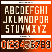 Custom Brown Orange-Cream Gradient Fashion Two-Button Unisex Softball Jersey