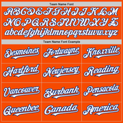 Custom Orange Royal Pinstripe White Two-Button Unisex Softball Jersey