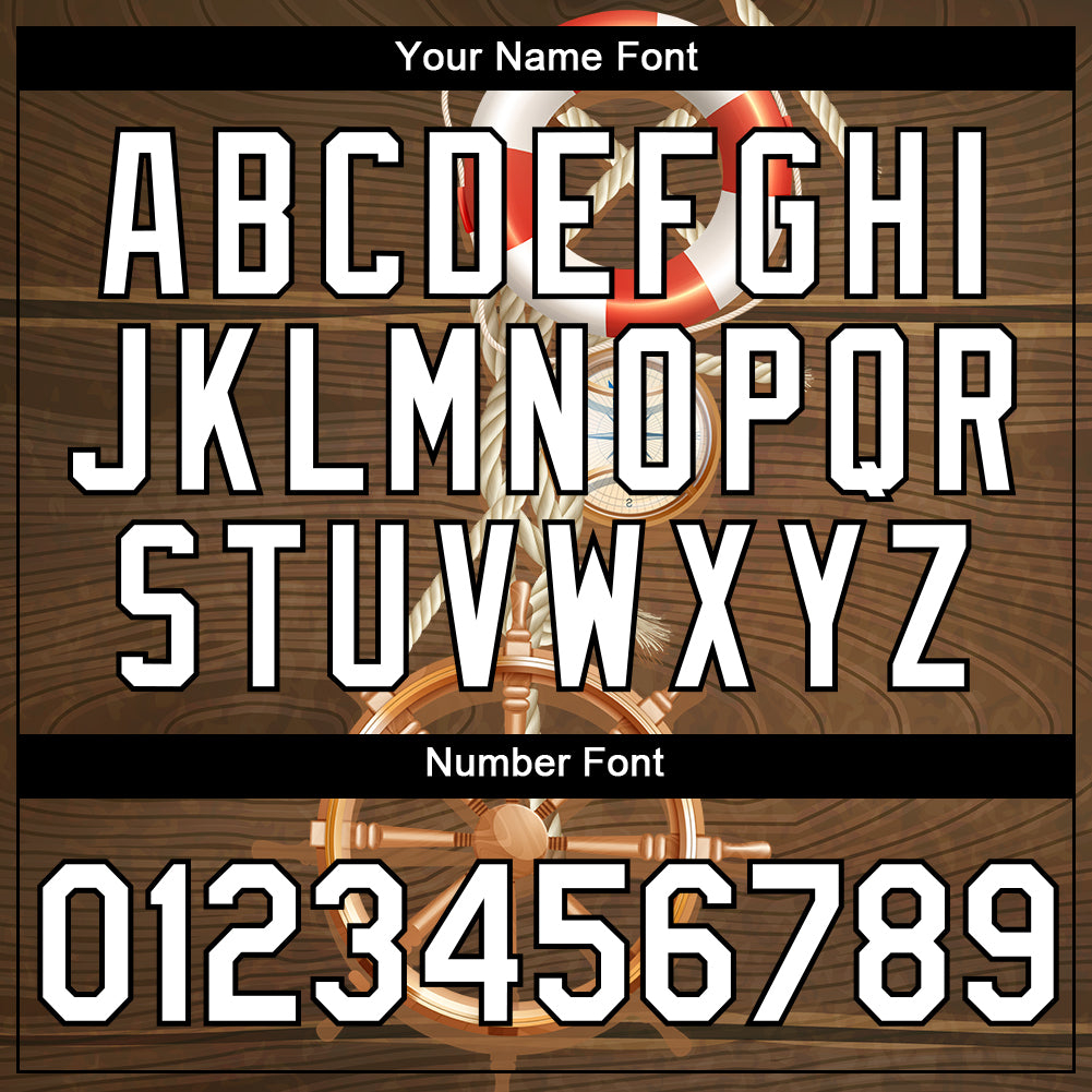 Custom Brown Orange-Black 3D Pattern Design Sailing Ship Wheel Lifebuoy Compass Columbus Day Performance T-Shirt