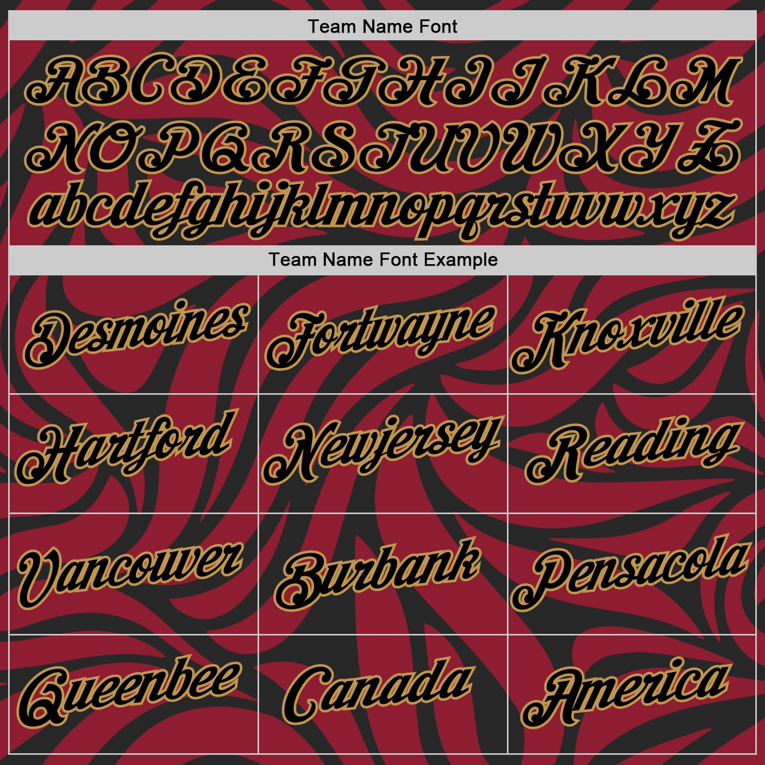 Custom Crimson Black-Old Gold 3D Esports Performance T-Shirt