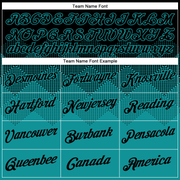 Custom Black Teal 3D Pattern Design Gradient Square Shapes Performance T-Shirt