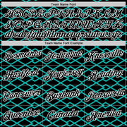 Custom Black Aqua-White 3D Esports Performance T-Shirt