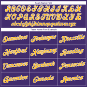 Custom Purple Gold-White Performance T-Shirt