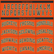 Custom Orange Black-Old Gold Performance T-Shirt