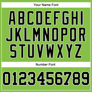 Custom Neon Green Black-White Long Sleeve Performance T-Shirt