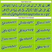 Custom Neon Green Green-White Performance T-Shirt