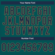 Custom Aqua Navy-Old Gold Performance T-Shirt