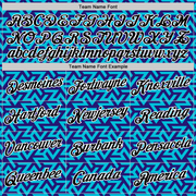 Custom Dark Purple Black-Lakes Blue 3D Esports Performance T-Shirt