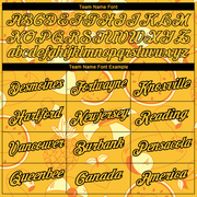 Custom Yellow Black 3D Pattern Design Summer Holiday Fruit Performance T-Shirt