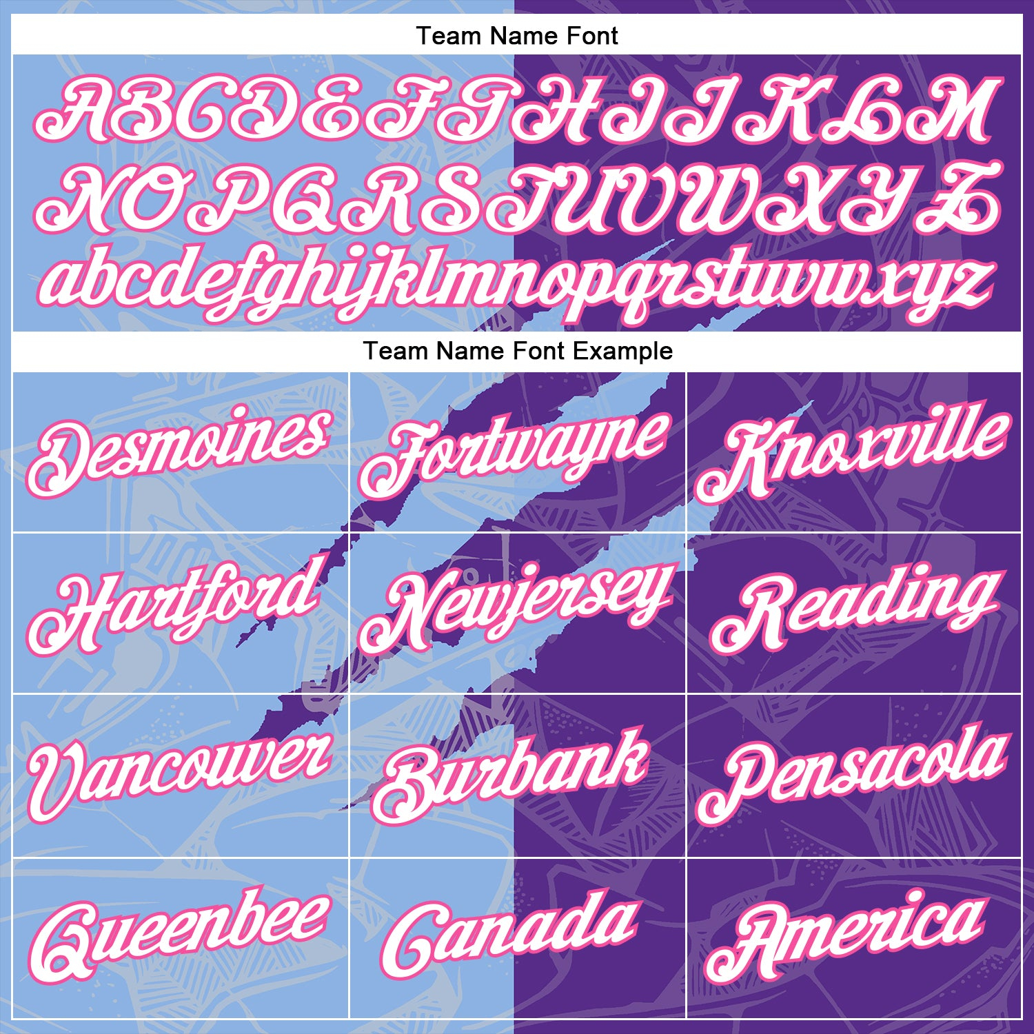 Custom Graffiti Pattern Purple Light Blue-Pink Scratch 3D Performance T-Shirt