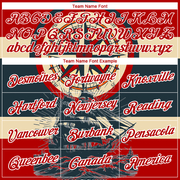 Custom Red White 3D Pattern Design Sailing Ship Compass Columbus Day Performance T-Shirt