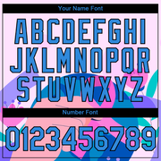 Custom Light Pink Powder Blue-Black 3D Pink Ribbon Breast Cancer Performance T-Shirt