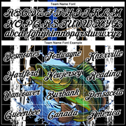 Custom Black White 3D American Flag And Fish Fishing Long Sleeve Performance T-Shirt