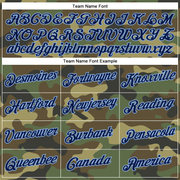 Custom Camo Navy-Light Blue Performance Salute To Service T-Shirt