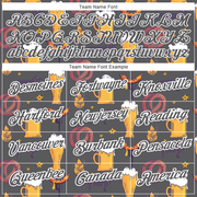 Custom Steel Gray White 3D Pattern Design Oktoberfest Beer Festival Performance T-Shirt