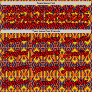 Custom Orange Fire Red US Navy Blue Aurora Green-Black 3D Esports Performance T-Shirt