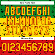 Custom Green Yellow-Red 3D Pattern Design Black History Month Performance T-Shirt