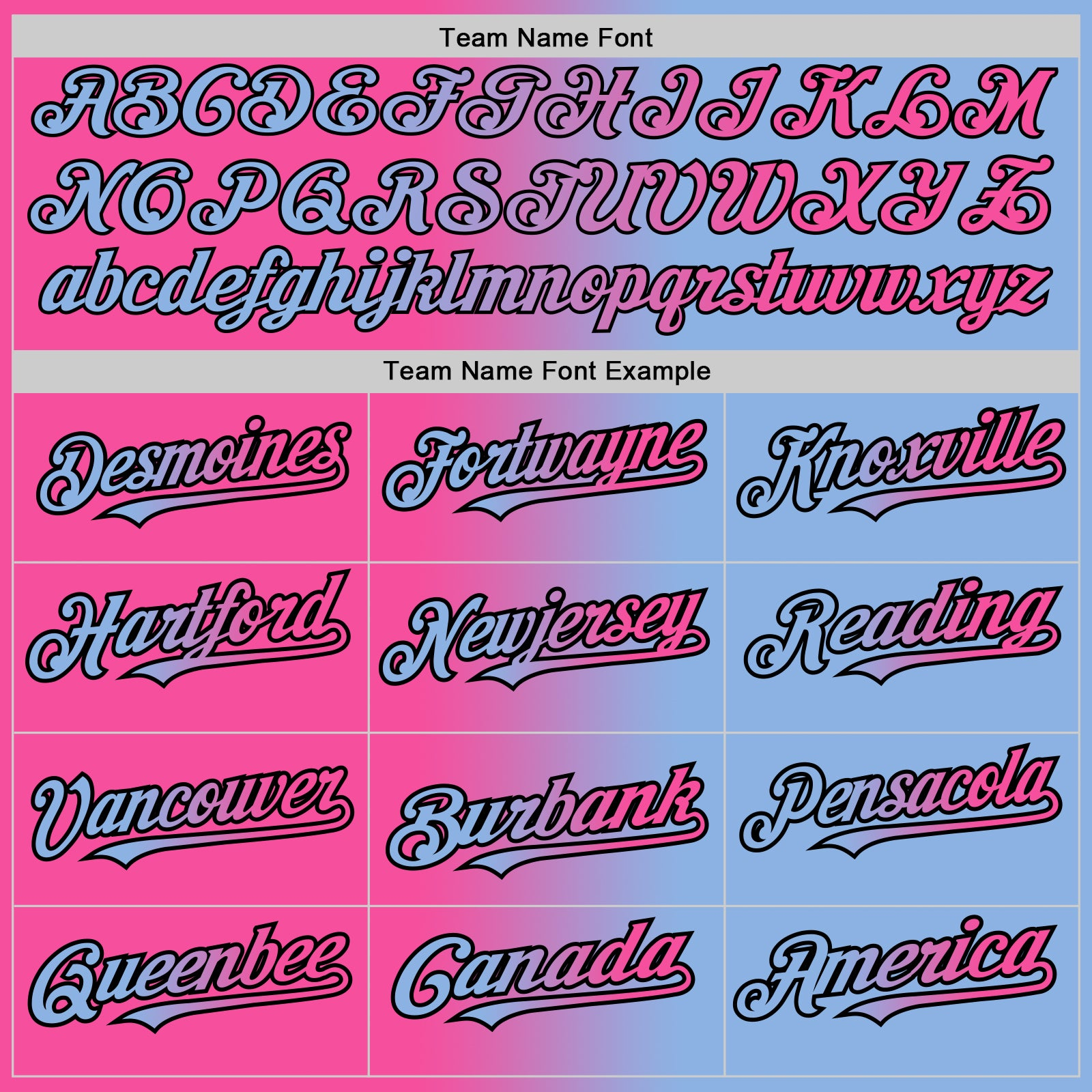 Custom Light Blue Pink-Black Gradient Fashion Two-Button Unisex Softball Jersey