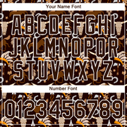 Custom Brown White 3D Pattern Design Cowboy Accessory Performance T-Shirt