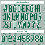 Custom Gray Kelly Green-White 3D Pattern Design Crocodile Performance T-Shirt