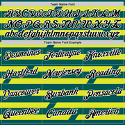 Custom Midnight Green Black-Neon Yellow 3D Esports Performance T-Shirt