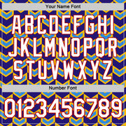 Custom Gold Dark Purple Powder Blue-Red 3D Esports Performance T-Shirt