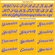 Custom Yellow Purple-White Performance T-Shirt