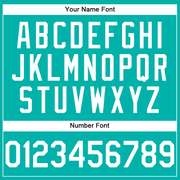 Custom Aqua White Performance T-Shirt