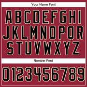 Custom Crimson Black-City Cream Performance T-Shirt