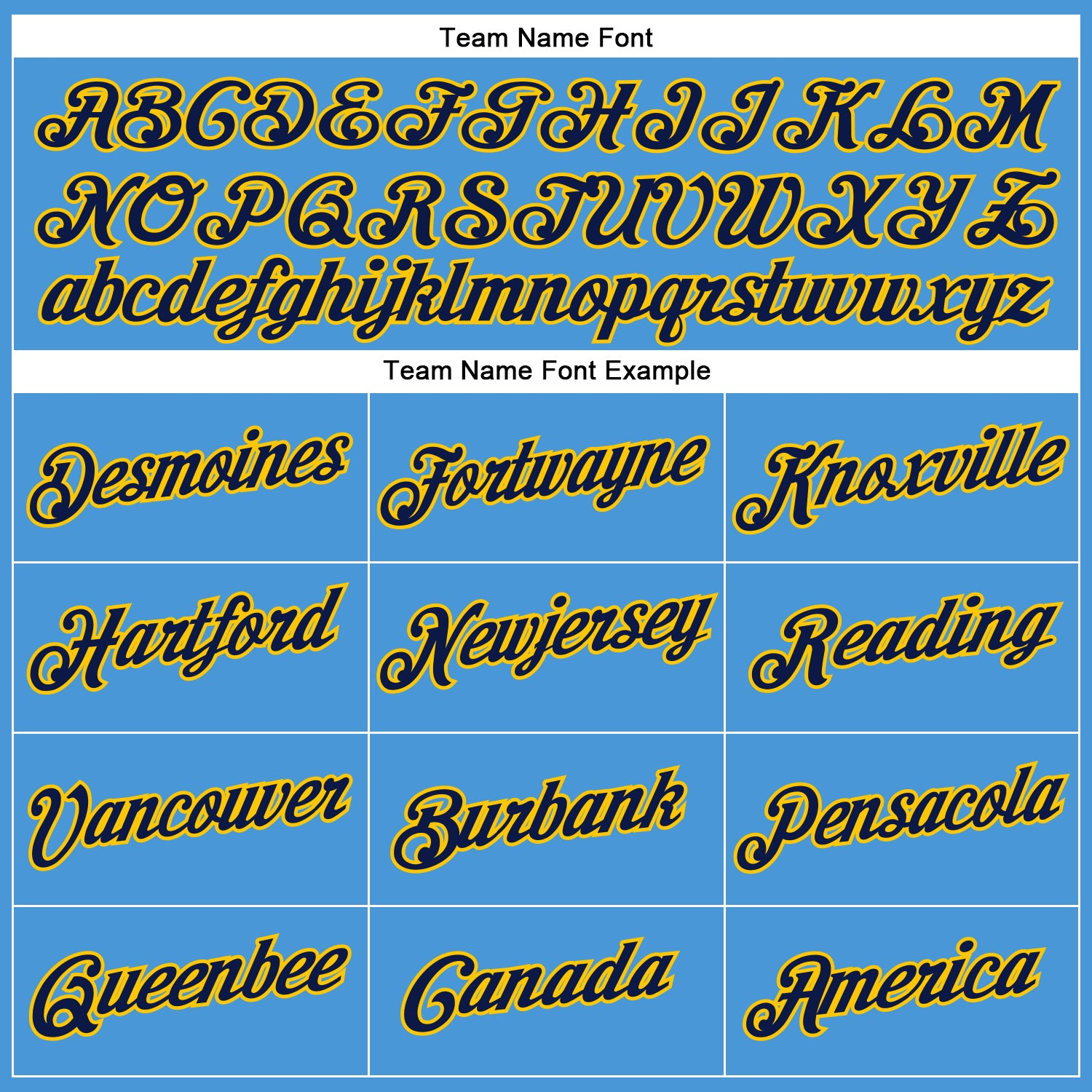 Custom Powder Blue Navy-Yellow Performance T-Shirt