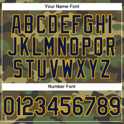 Custom Camo Navy-Gold Performance Salute To Service T-Shirt