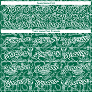 Custom Kelly Green White 3D Pattern Design Cowboy Accessory Performance T-Shirt