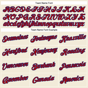 Custom Cream Red-Royal Performance T-Shirt