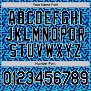 Custom Dark Purple Black-Lakes Blue 3D Esports Performance T-Shirt