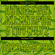 Custom Neon Green Black 3D Pattern Design Crocodile Performance T-Shirt