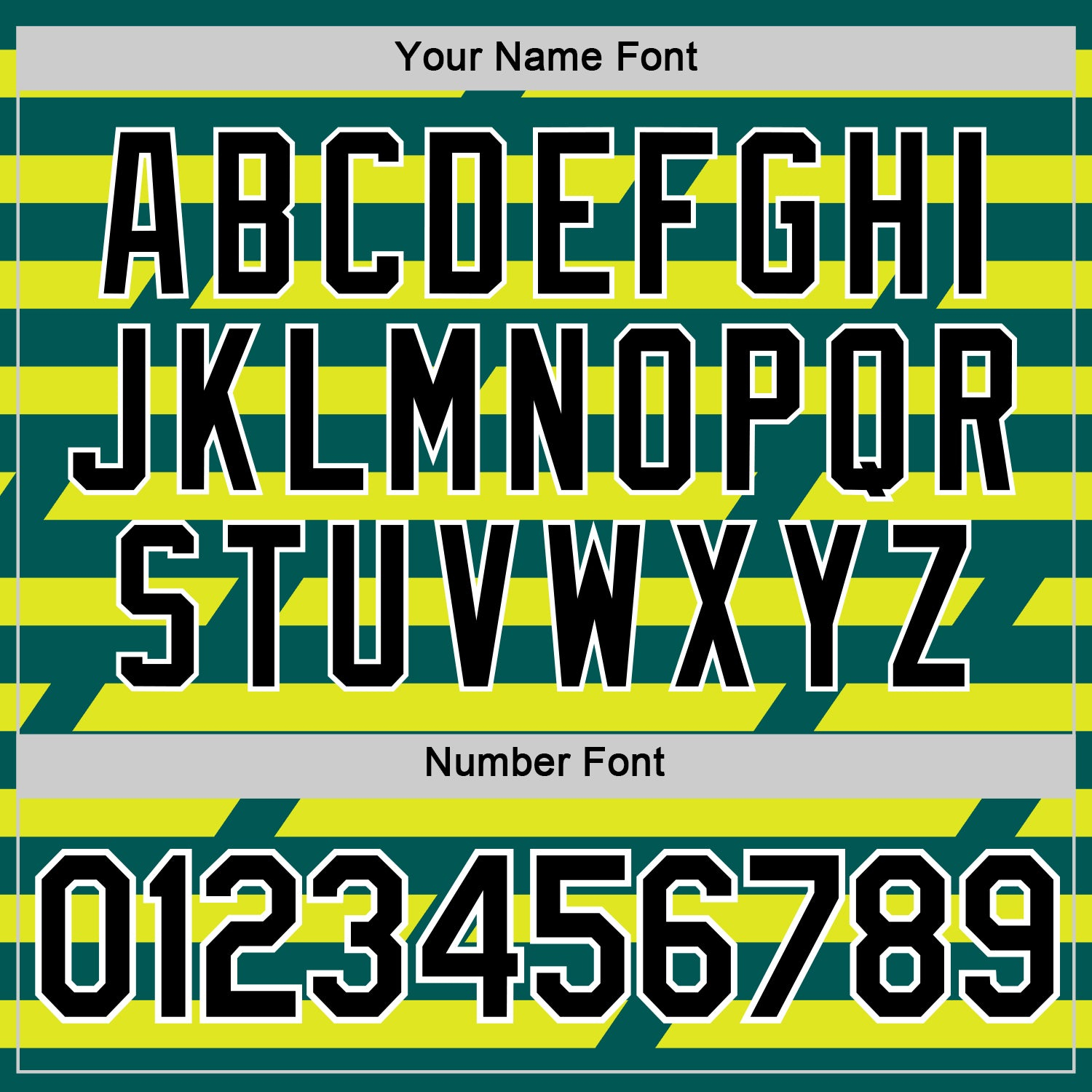 Custom Midnight Green Black-Neon Yellow 3D Esports Performance T-Shirt