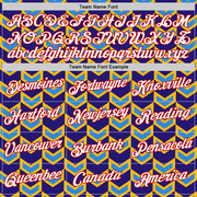 Custom Gold Dark Purple Powder Blue-Red 3D Esports Performance T-Shirt