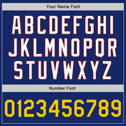 Custom Royal Crimson Pinstripe Yellow-White Two-Button Unisex Softball Jersey