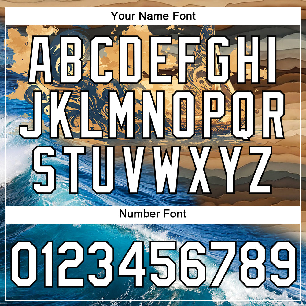 Custom Old Gold White-Black 3D Pattern Design Sailing Ship Columbus Day Performance T-Shirt