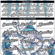 Custom White Black-Panther Blue 3D Pattern Design Marlin Fish Fishing Performance T-Shirt