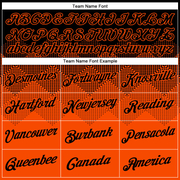 Custom Black Orange 3D Pattern Design Gradient Square Shapes Performance T-Shirt