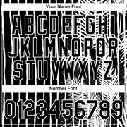 Custom Black White 3D Tropical Hawaii Palm Leaves Performance T-Shirt