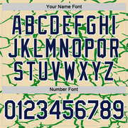 Custom Cream Navy-Grass Green 3D Esports Performance T-Shirt