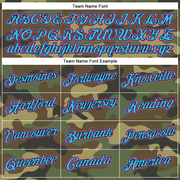 Custom Camo Pink Black-Sky Blue Performance Salute To Service T-Shirt